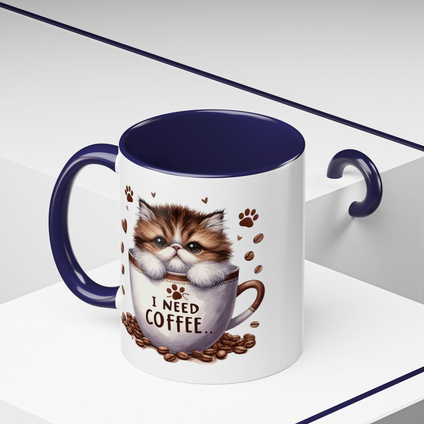 Animal Mug - I Need Coffee Kitten
