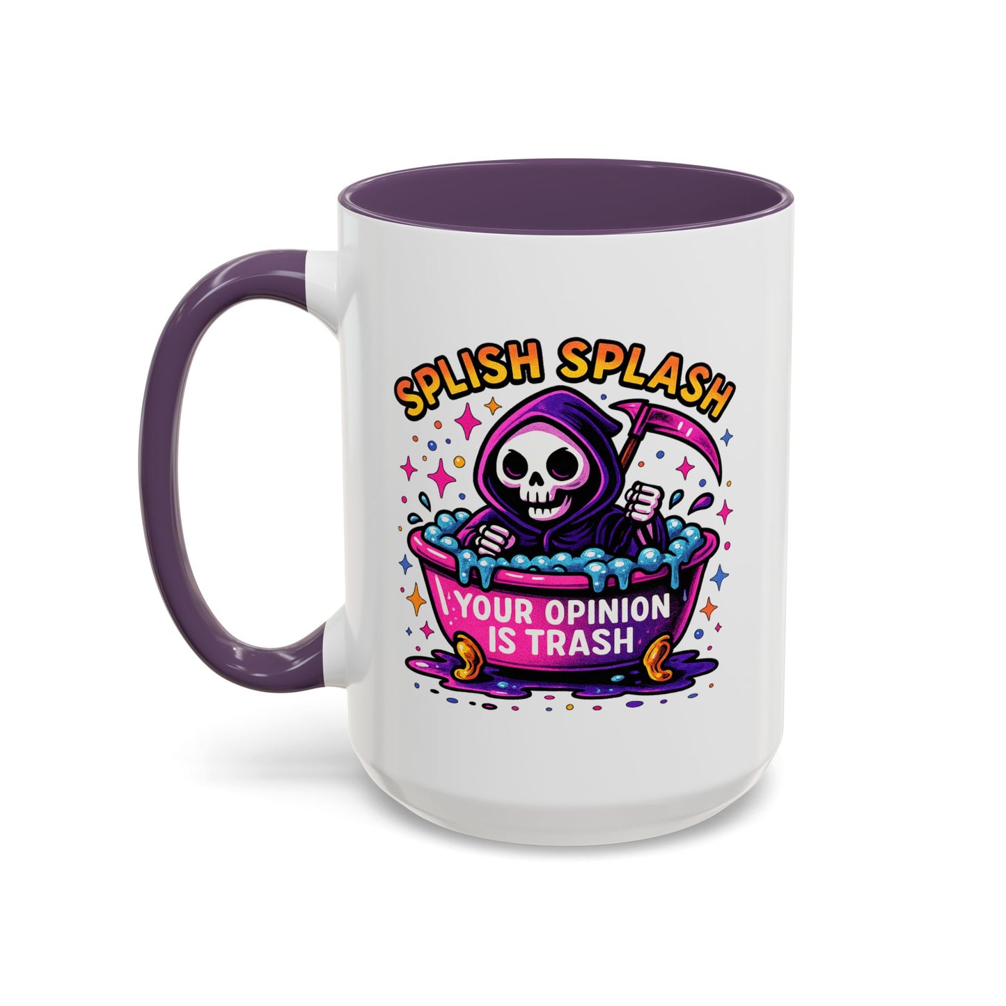 Humor Mug - Splish Splash Your Opinion is Trash