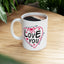 Anniversary Mug - Love You Heart & Arrows