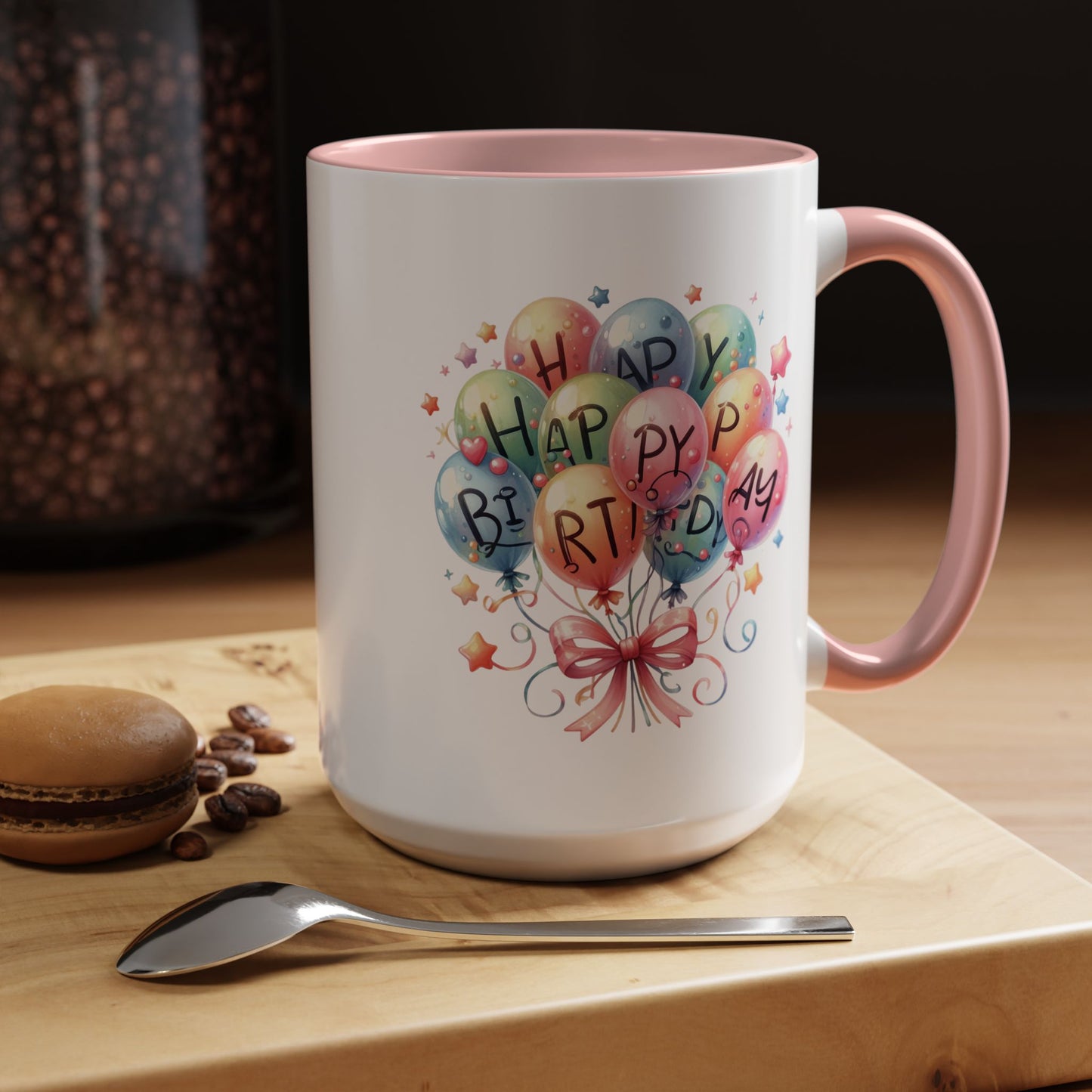 Birthday Mug - Happy Birthday Balloons