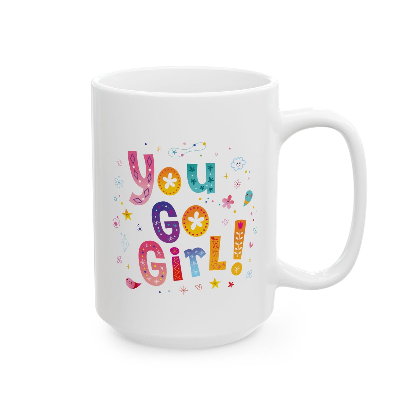Motivation Mug - You Go Girl Pastel
