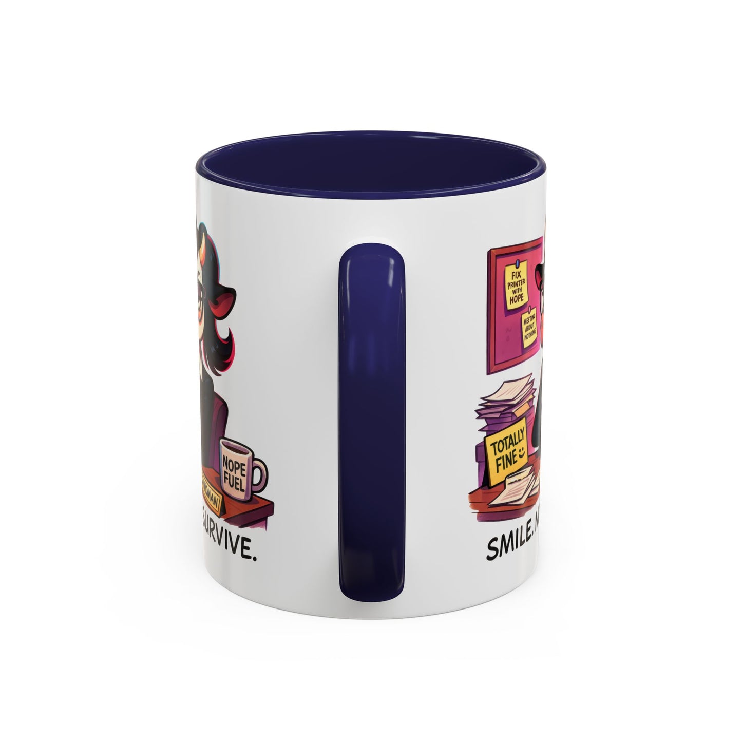 Office Mug - Smile Nod Survive
