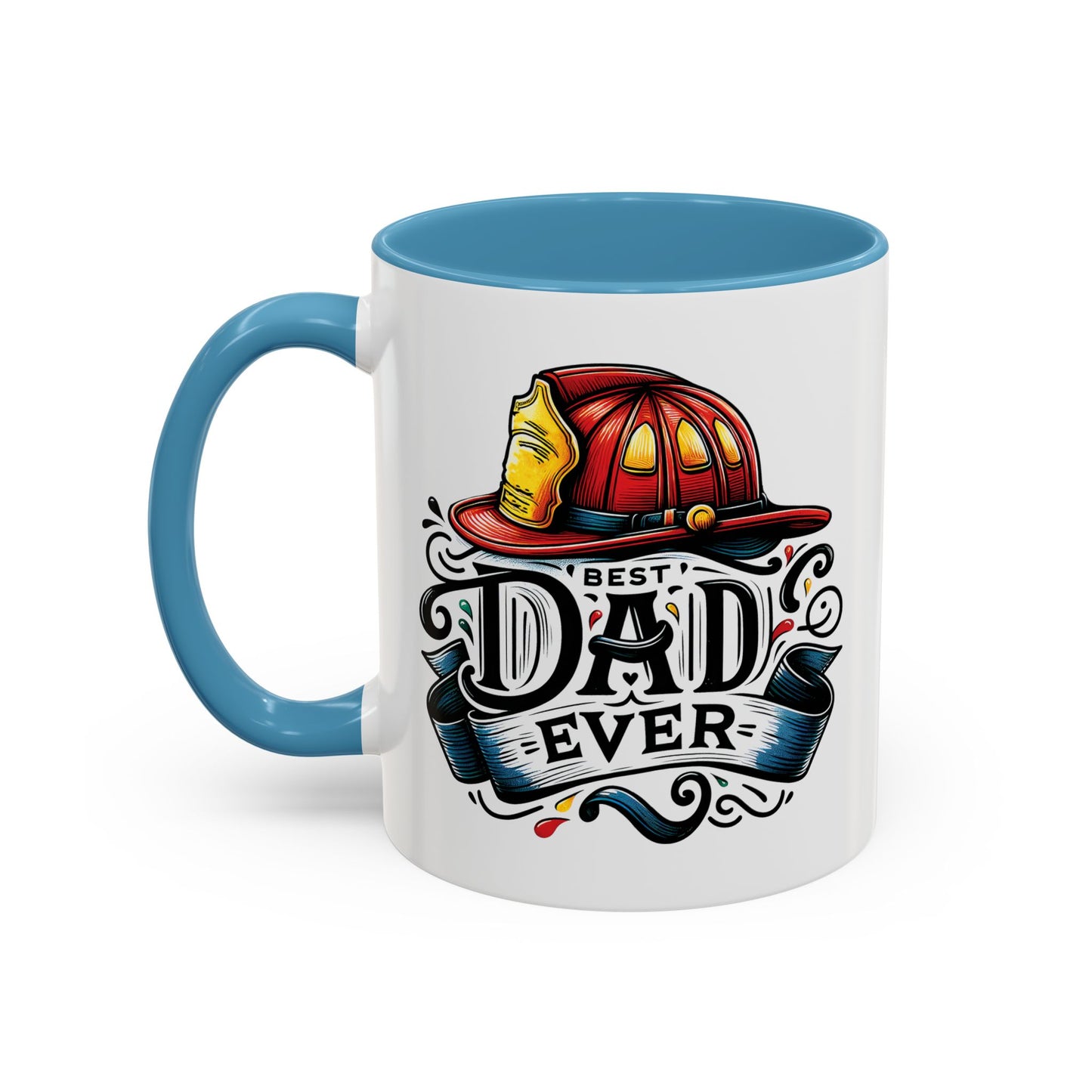 Father's Day Mug - Best Dad Ever Fireman