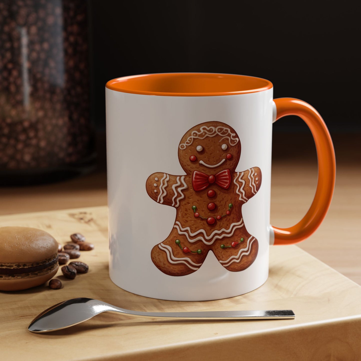 Christmas Mug - Decorative Gingerbread Man