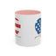 4th of July Mug - God Bless America Flag Heart