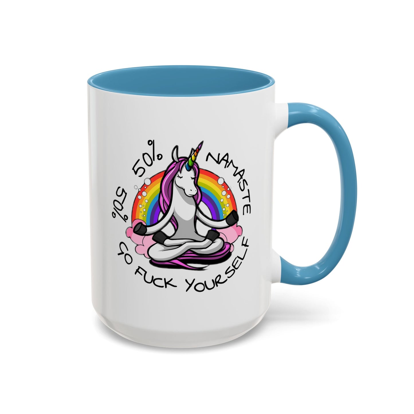 Adult Mug - 50% Namaste 50% Go Fuck Yourself