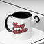 Christmas Mug - Merry Christmas Red & Black Baseball Text
