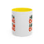 Christmas Mug - Green & Red Text Tree Presents