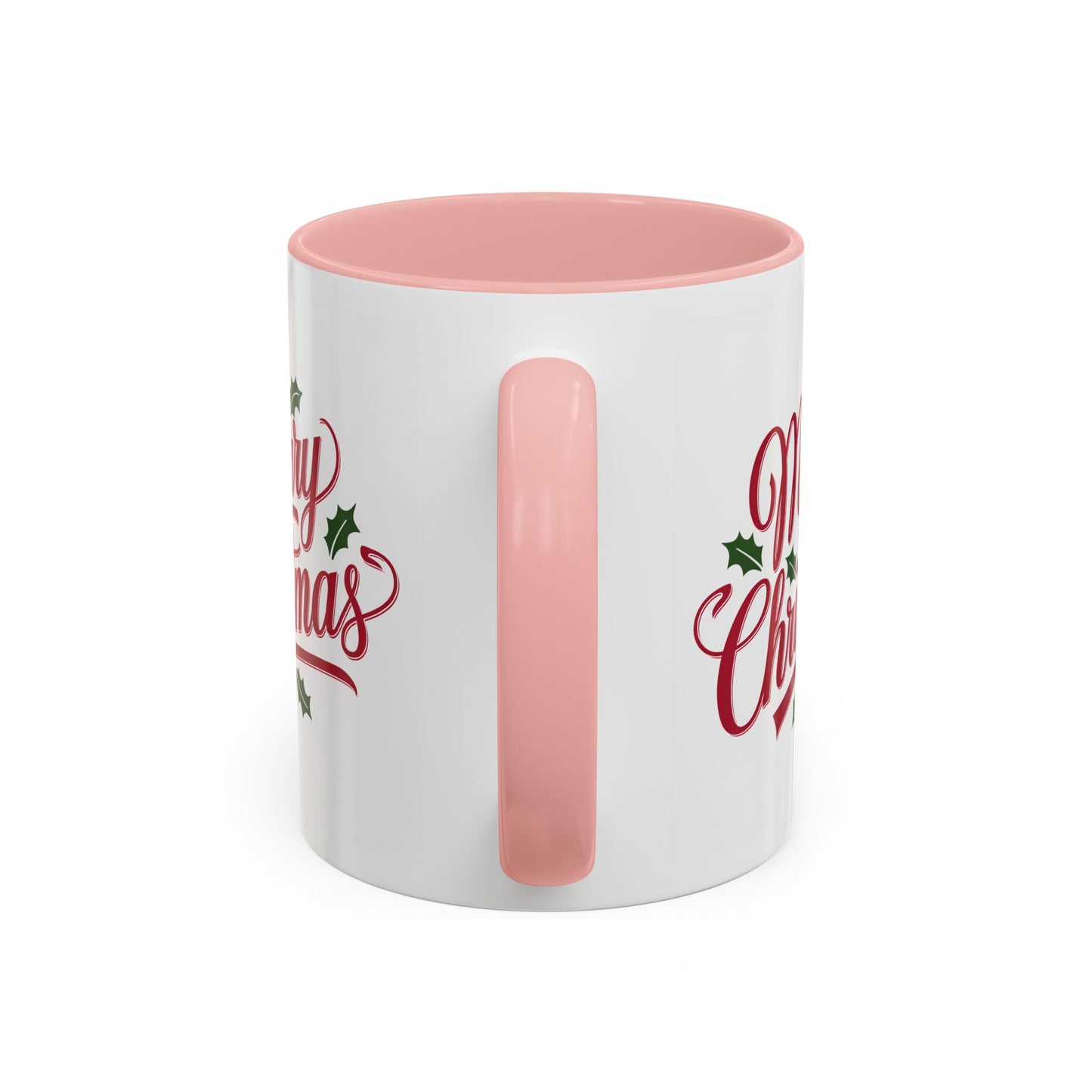 Christmas Mug - Merry Christmas Red Text Mistletoe