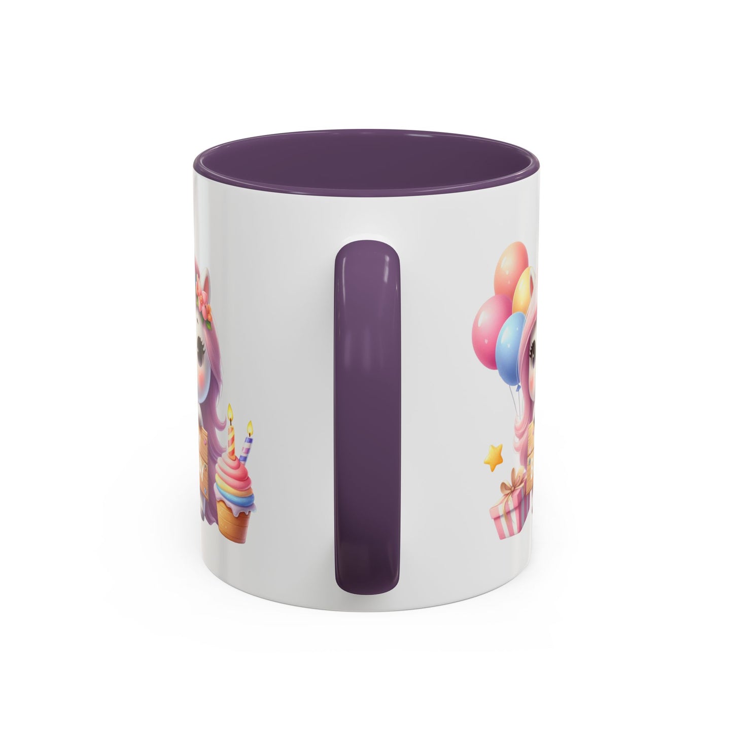 Birthday Mug - Girl Unicorn Happy Birthday Sign 2