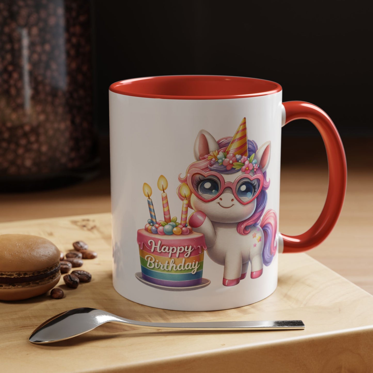 Birthday Mug - Unicorn Candles
