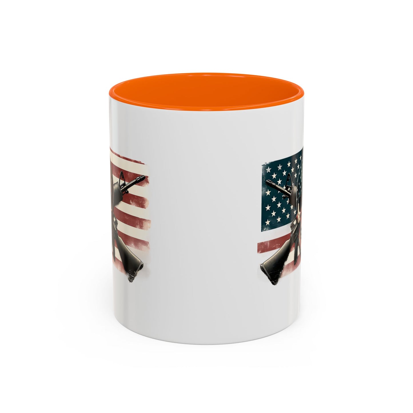 4th of July Mug - Skull Guns Flag