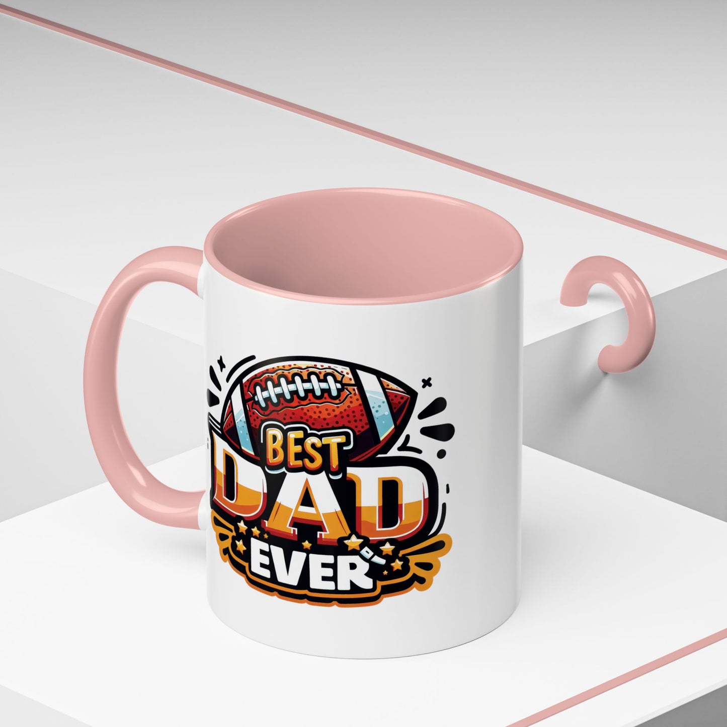 Father's Day Mug - Best Dad Ever Football
