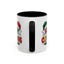 Christmas Mug - Merry Christmas Red Yellow & Green Text Green & Red Hat