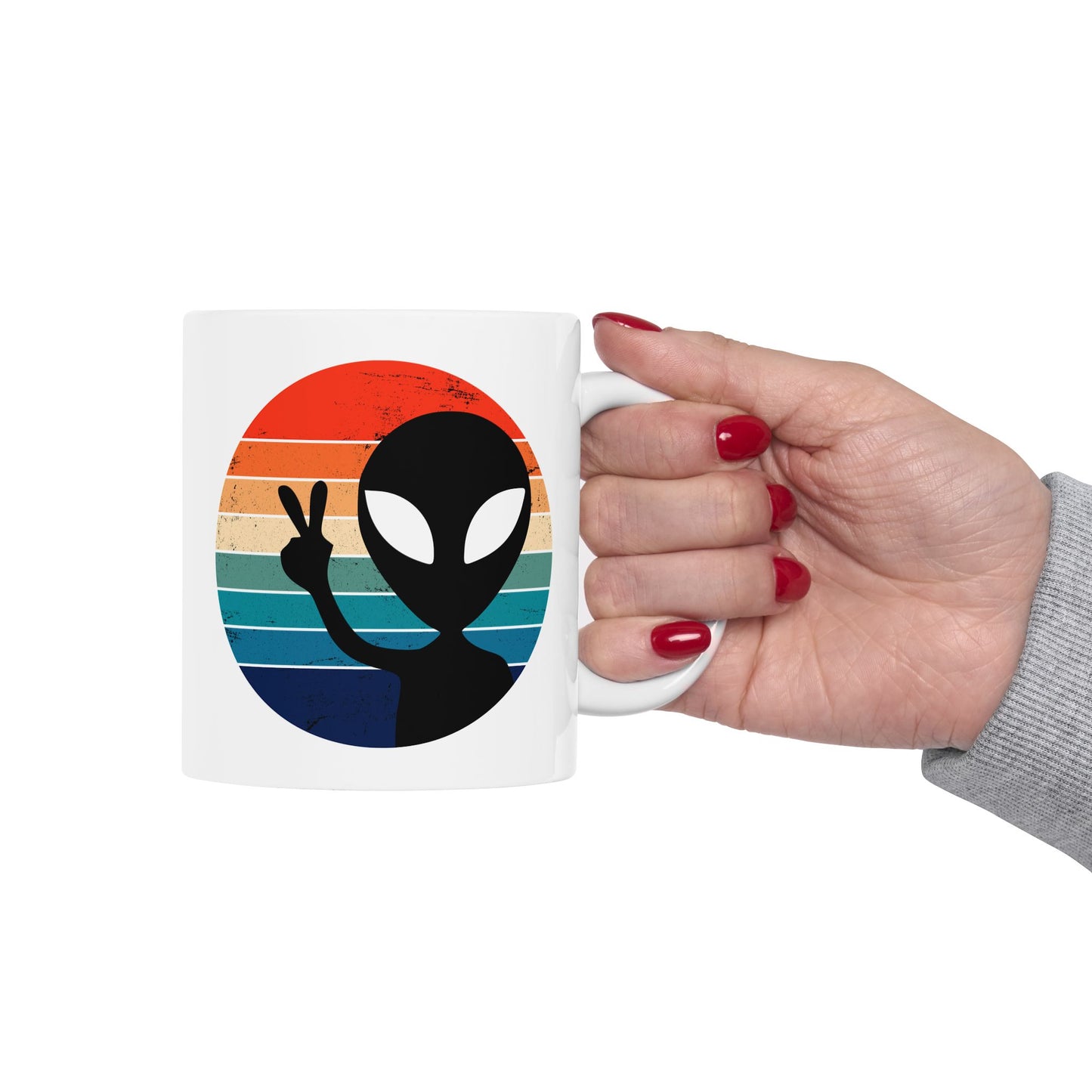 Alien Mug - Peace Alien