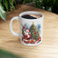 Christmas Mug - Santa Reindeer Tree Presents