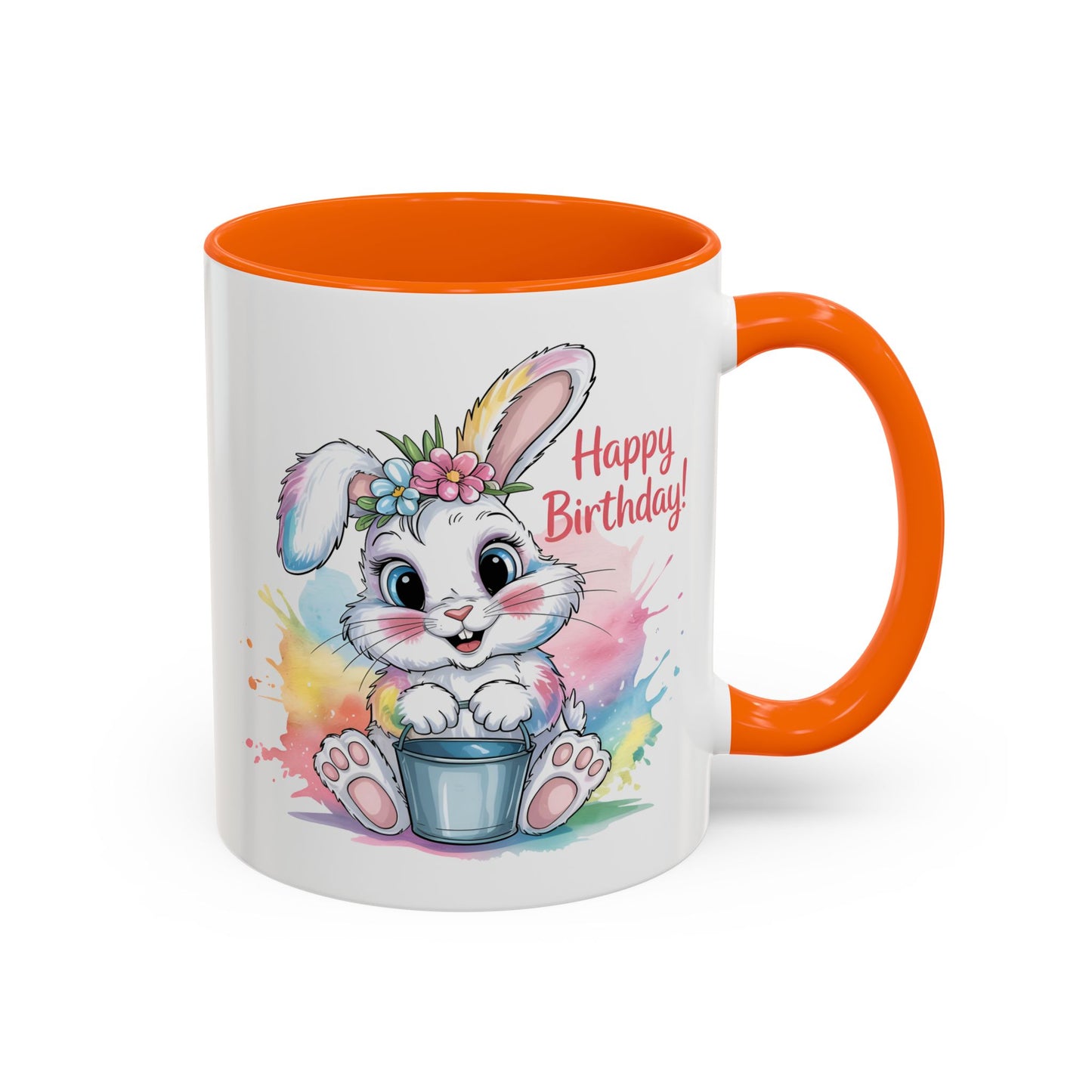 Birthday Mug - Happy Birthday Cute Bunny