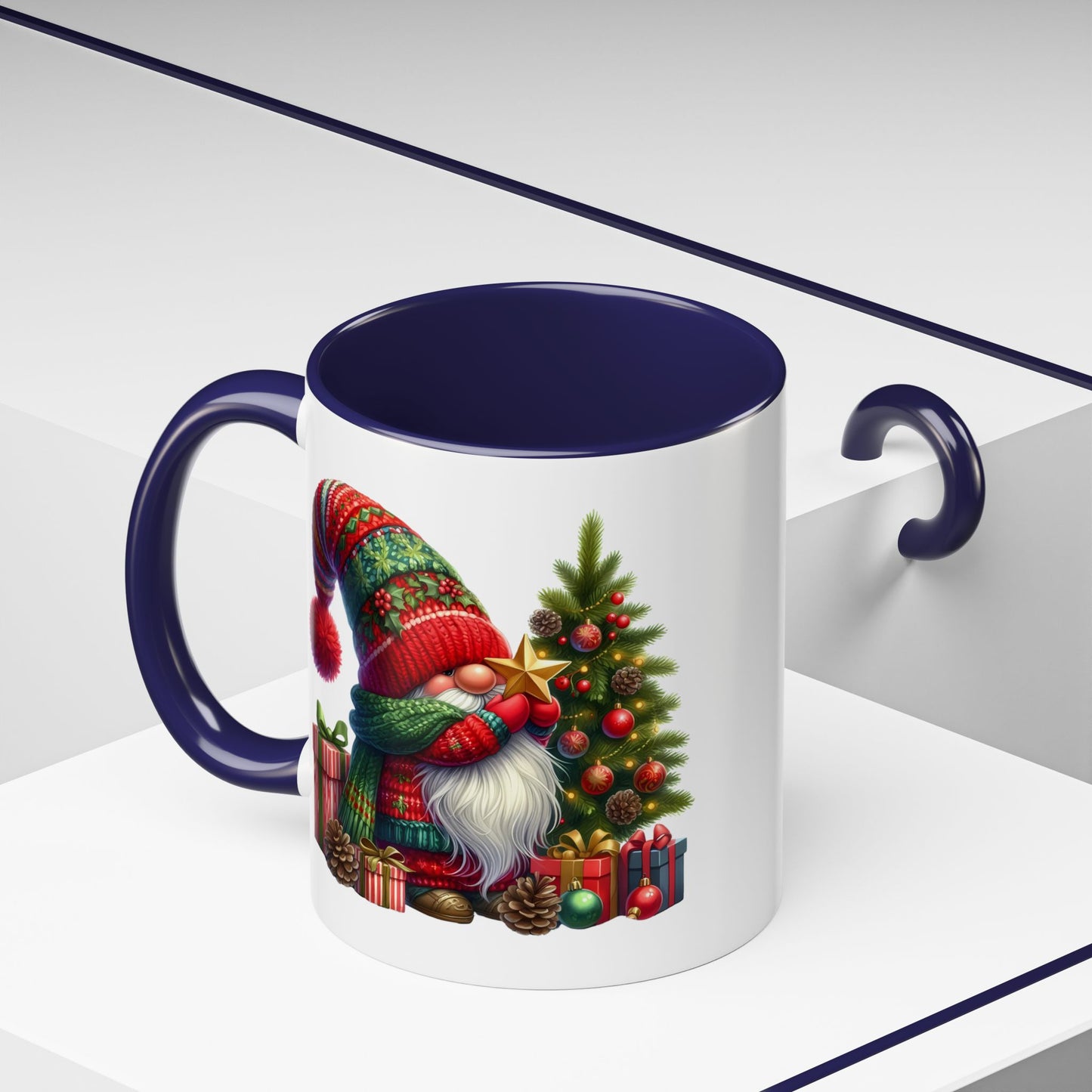 Christmas Mug - Gnome with Christmas Tree Star