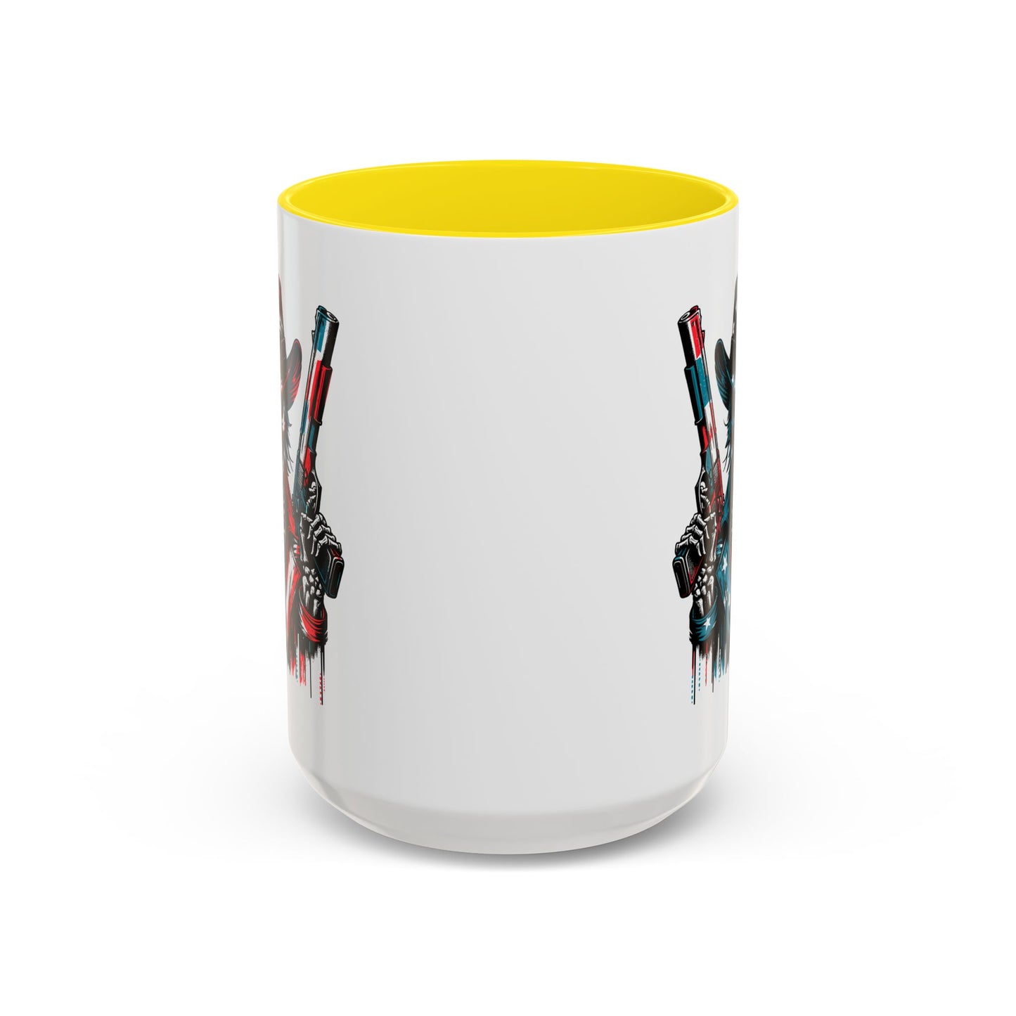 4th of July Mug - Skeleton with American Flag