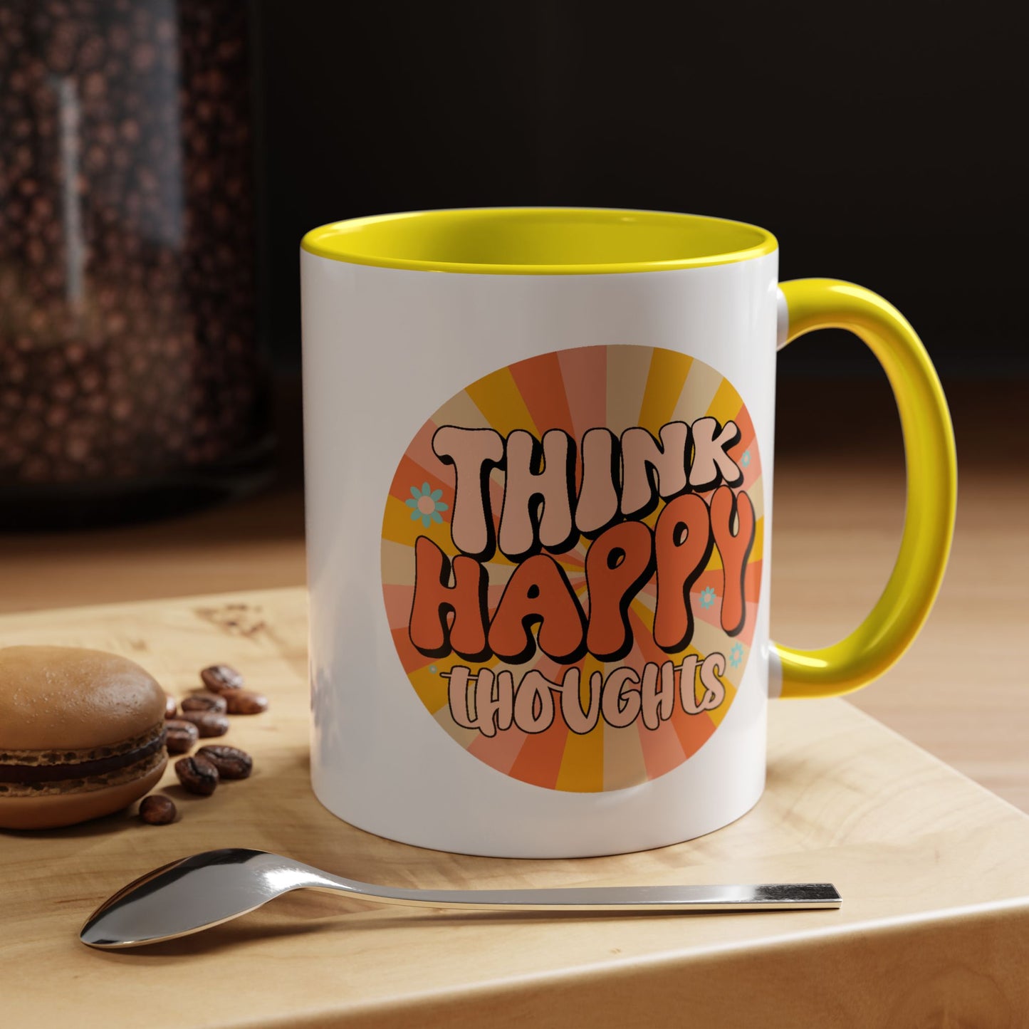 Wellness Mug - Think Happy Thoughts Hippie