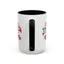 Christmas Mug - Red & Green Text Trumpet