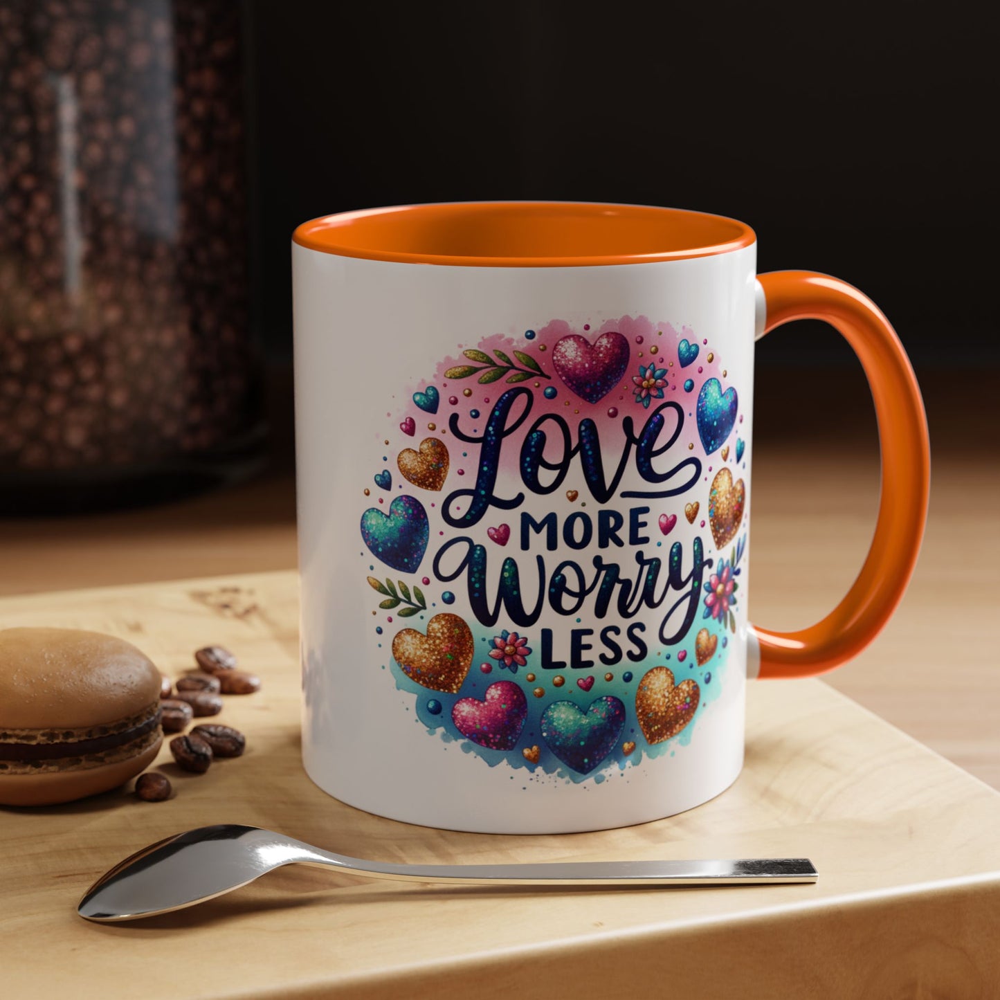 Wellness Mug - Love More Worry Less Circle