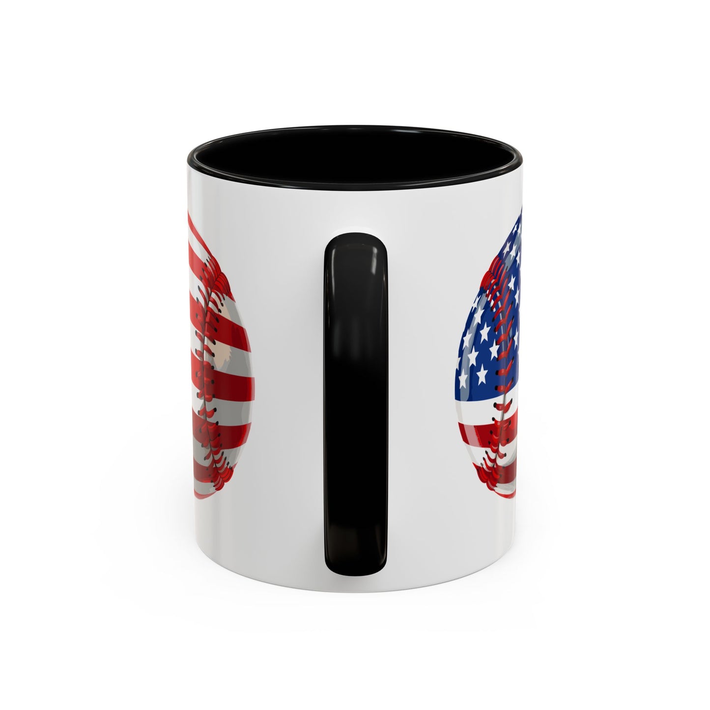 4th of July Mug - Baseball American Flag