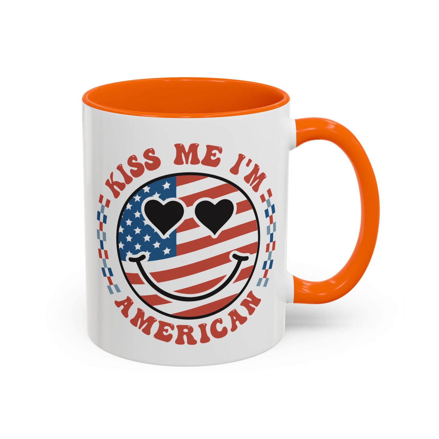4th of July Mug - Kiss Me I'm American