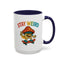 Humor Mug - Stay Weird Mushroom Skateboard
