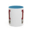 Christmas Mug - Merry Christmas White Green & Red College Text