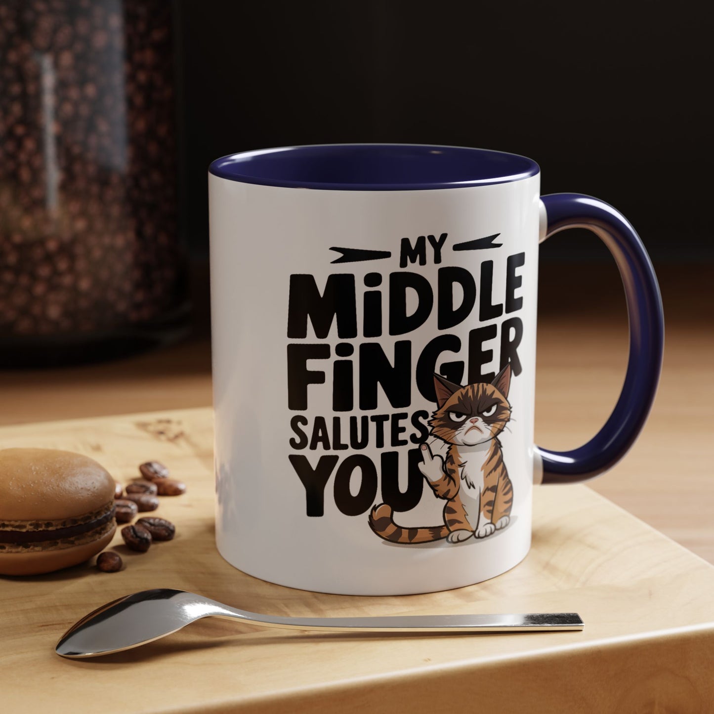 Humor Mug - My Middle Finger Salutes You