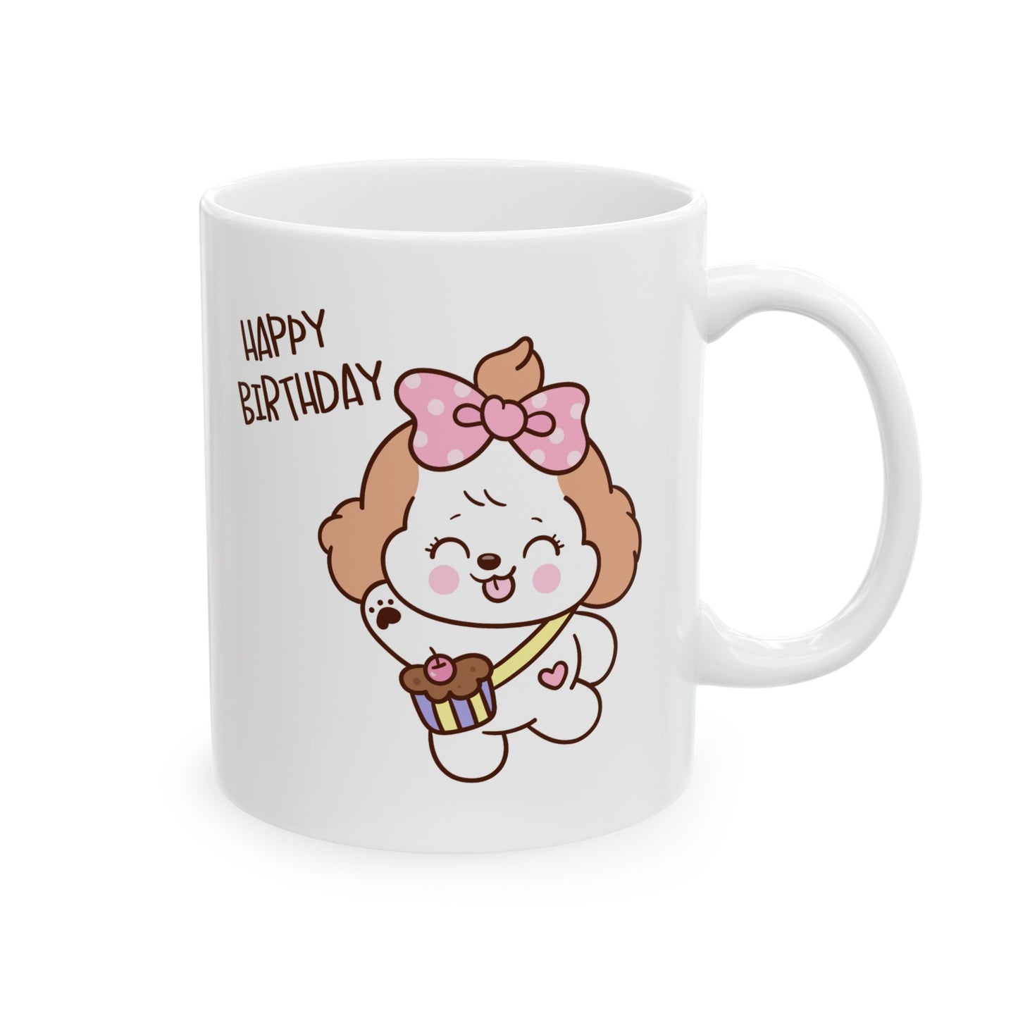 Birthday Mug - Happy Birthday Cute Dog