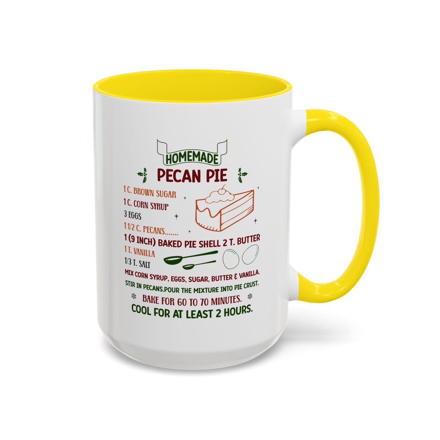 Christmas Mug - Homemade Pecan Pie Recipe