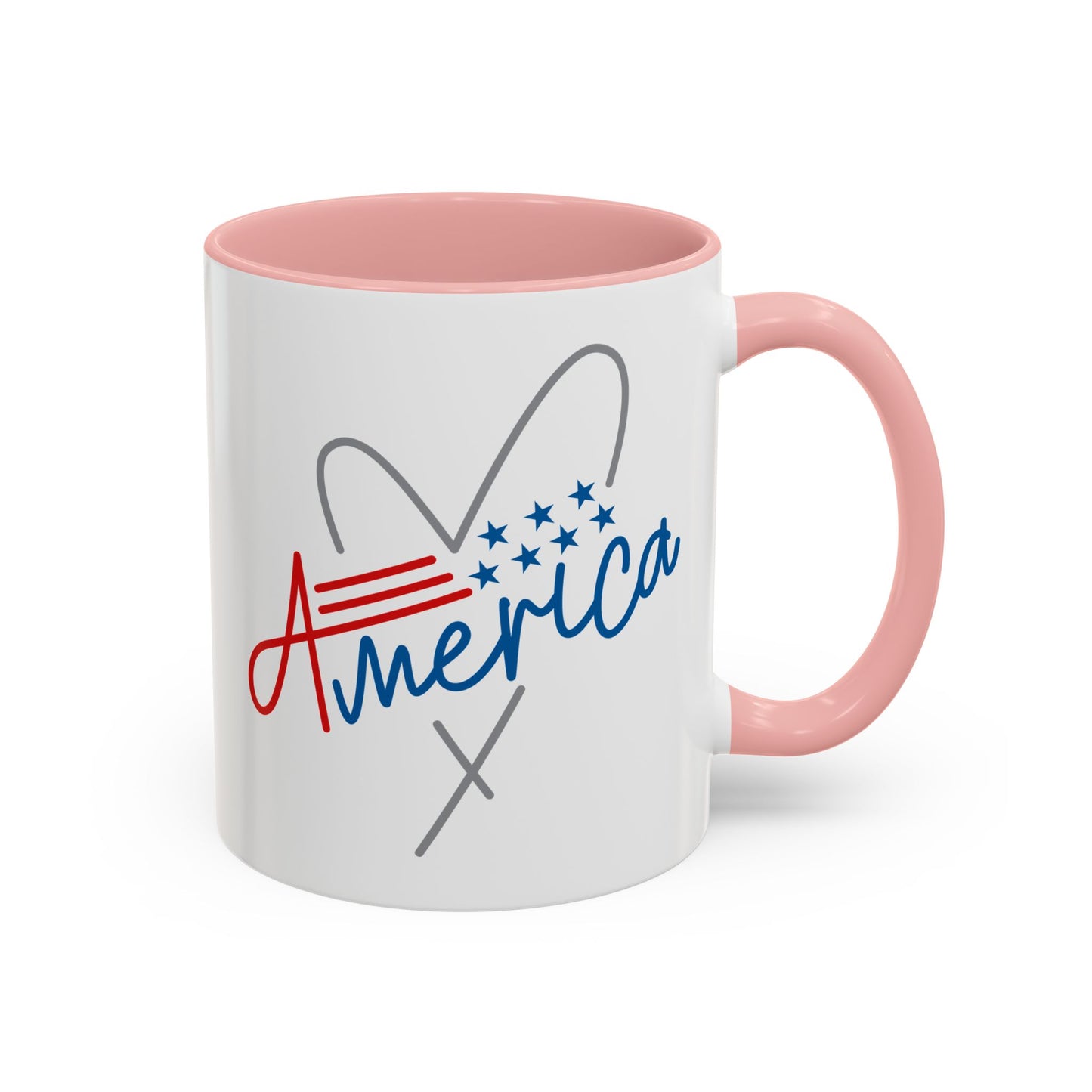 4th of July Mug - America Heart