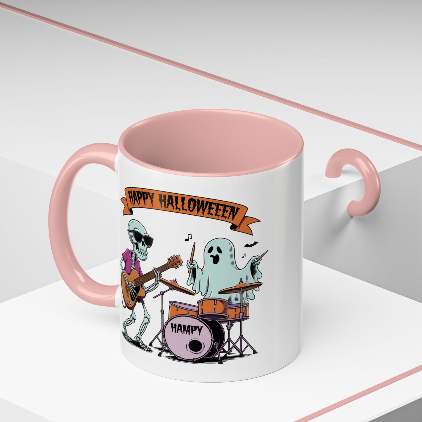 Halloween Mug - Skeleton & Ghost Band