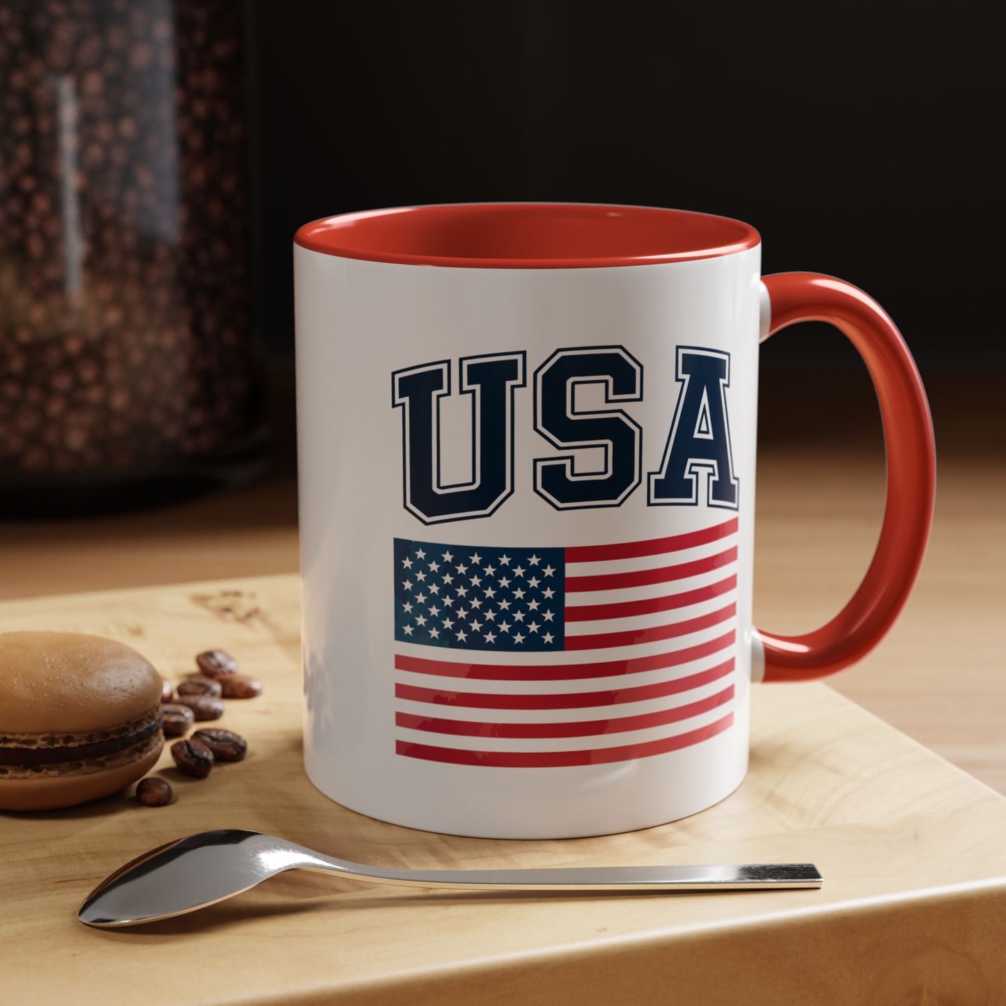 4th of July Mug - USA & Flag