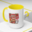 Christmas Mug - Green Text Red Banner Reindeer Bear Penguin