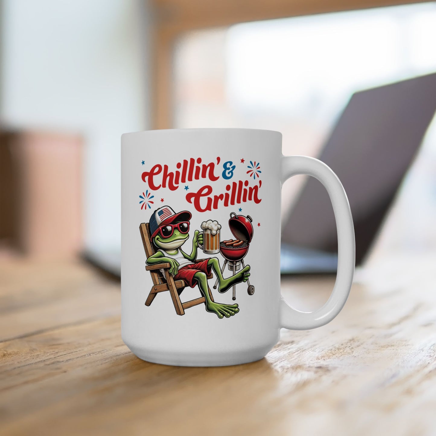 4th of July Mug - Chillin' & Grillin'