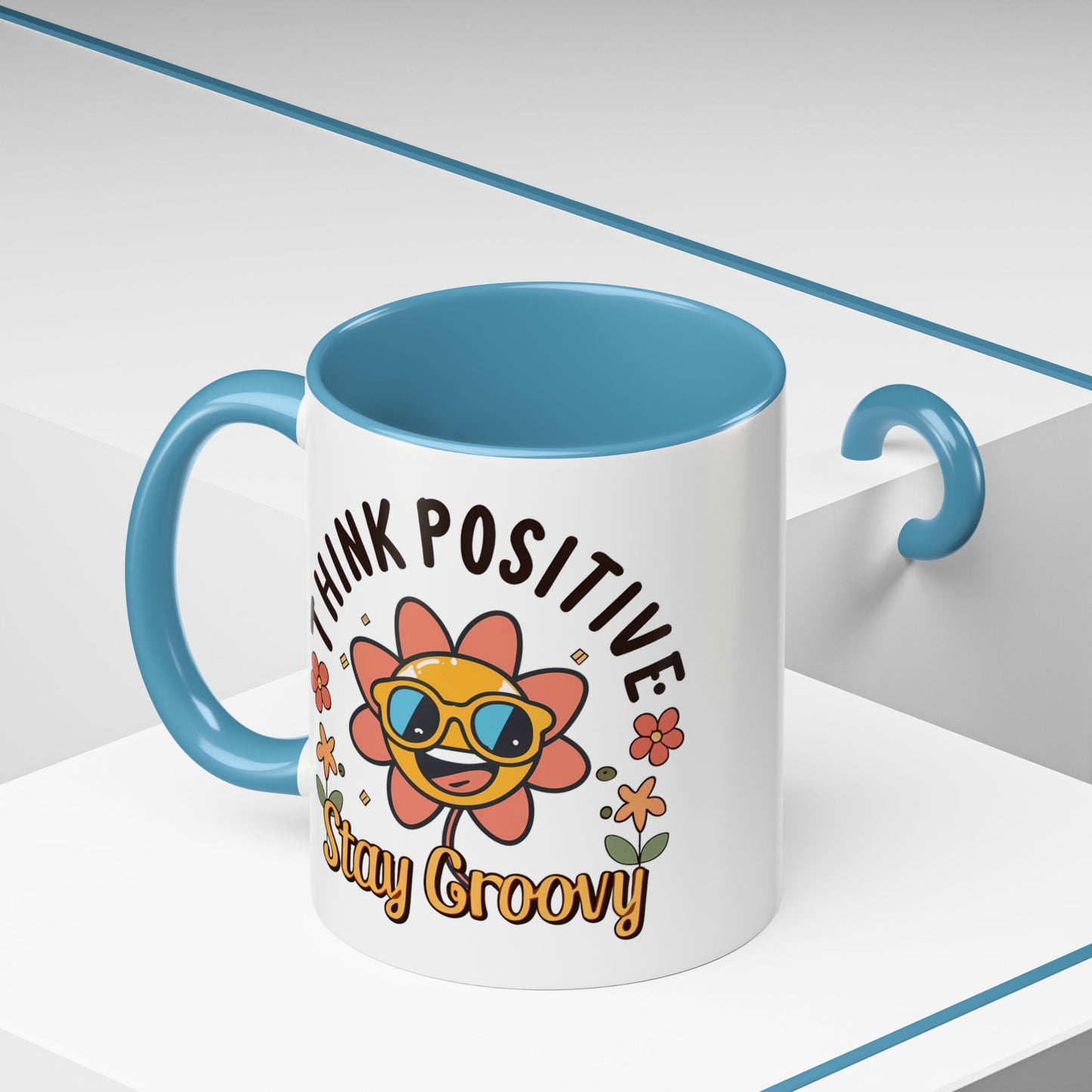 Wellness Mug - Think Positive Stay Groovy