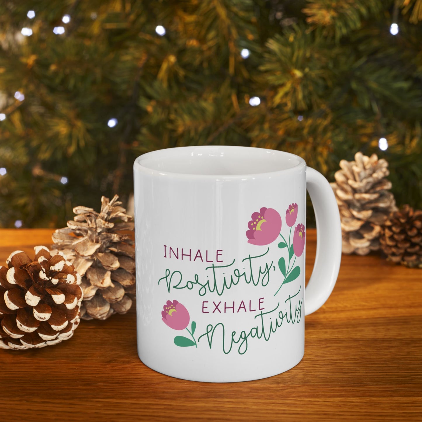 Wellness Mug - Inhale Positivity, Exhale Negativity