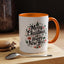Christmas Mug - Merry Christmas and a Happy New Year Black Text Tree Ornaments Presents