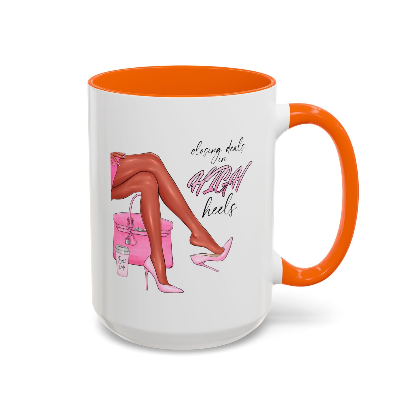 Humor Mug - Closing Deals in High Heels
