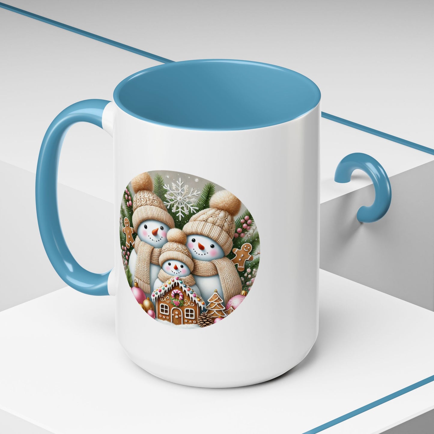 Christmas Mug - Gingerbread Snowman Family