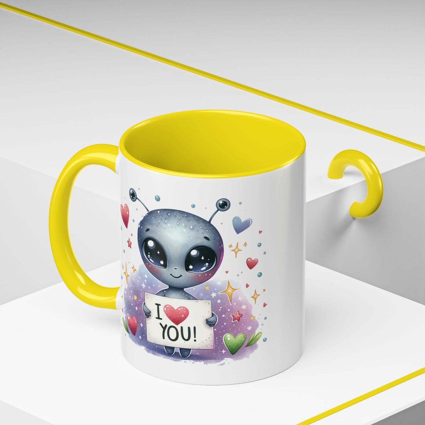 Valentine's Day Mug - I Love You Alien