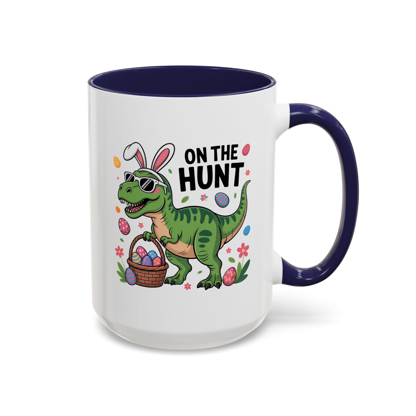 Easter Mug - On The Hunt Dinosaur