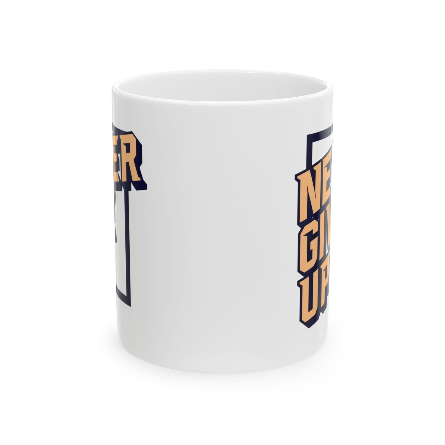 Motivation Mug - Never Give Up Art board
