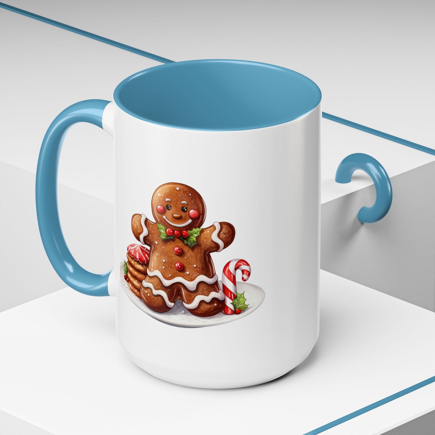 Christmas Mug - Gingerbread Man Cookies and Candy