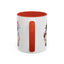 Christmas Mug - Merry Christmas Red & Green Text Gnome Present