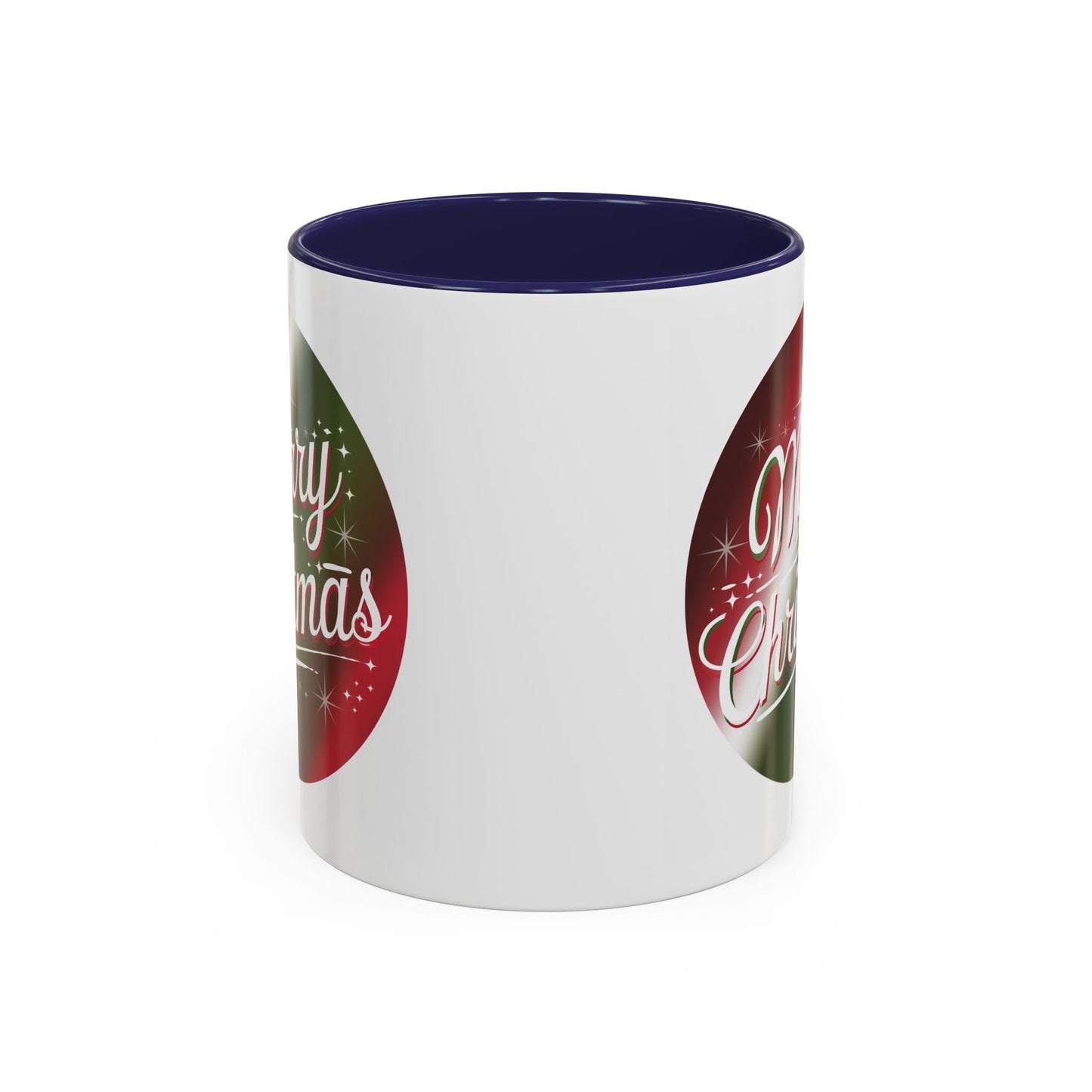 Christmas Mug - Merry Christmas White and Red Text Decoration