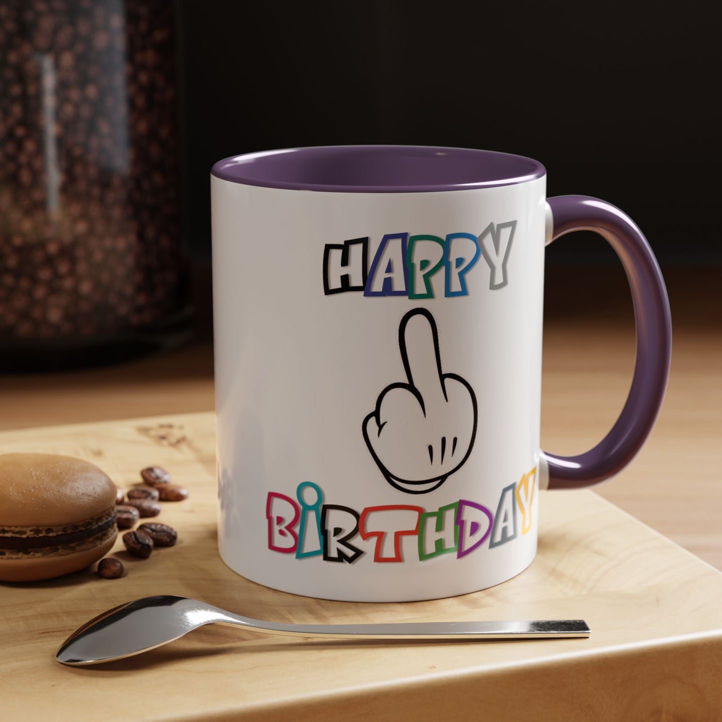 Adult Mug - Happy Birthday Middle Finger